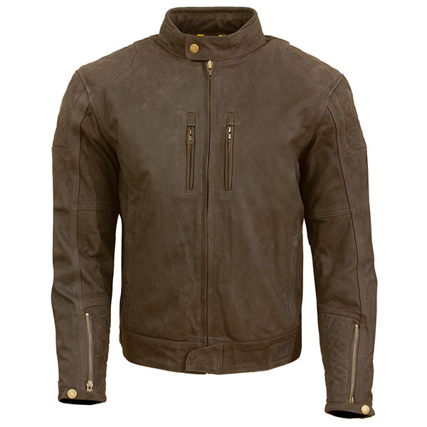 Image of Merlin Stockton Leather Jacket - Brown