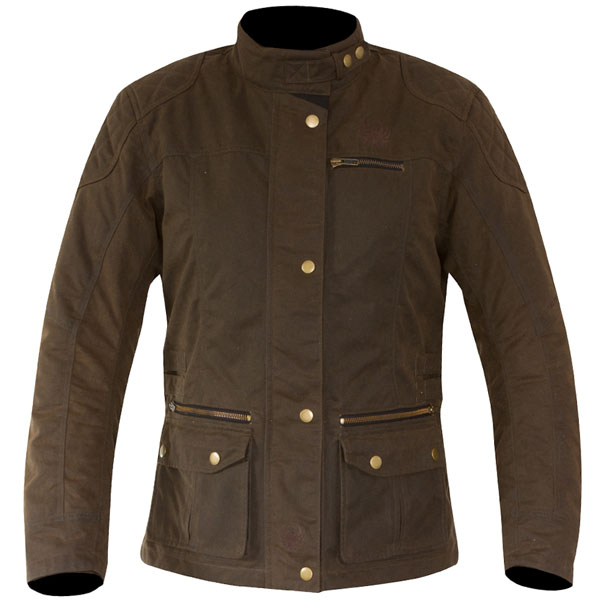 Image of Merlin Ladies Heritage Bromley Wax Textile Jacket - Brown
