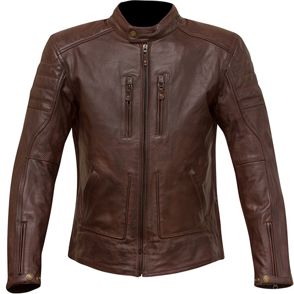 Image of Merlin Draycott Leather Jacket - Oxblood