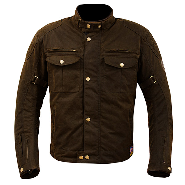 Image of Merlin Barton Wax Textile Jacket - Brown