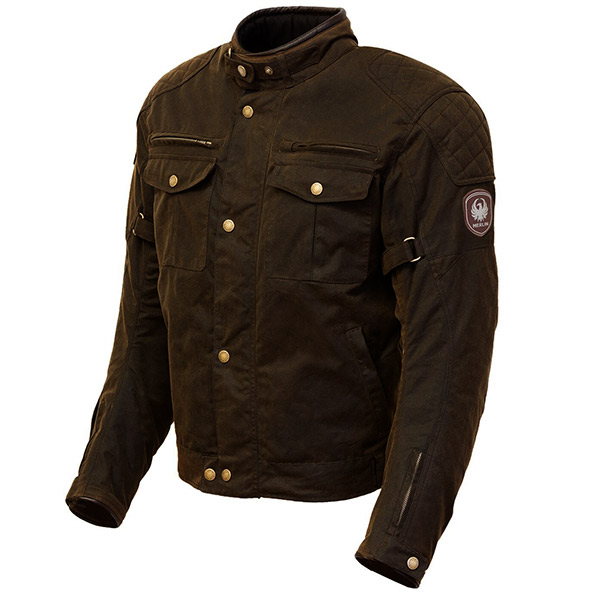 Merlin Barton Wax Textile Jacket - Brown - FREE UK DELIVERY