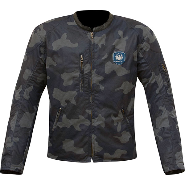 Image of Merlin Covert Camo Wax Cotton Jacket - Blue