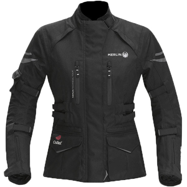 Image of Merlin Ladies Gemini Outlast Textile Jacket - Black