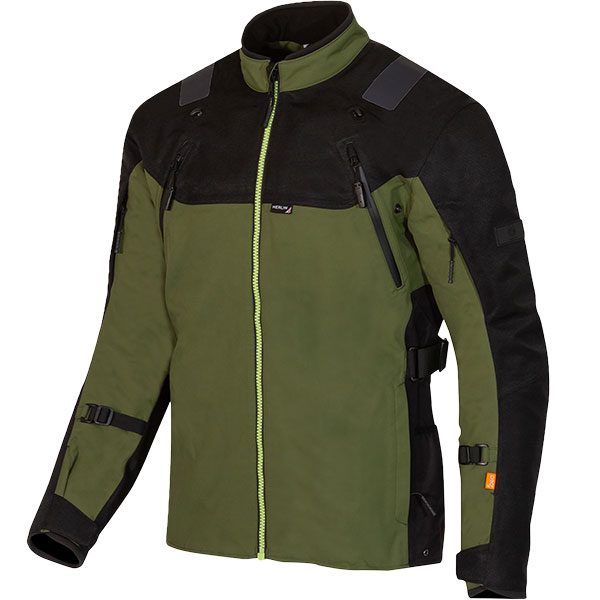 Merlin Navar Laminated D3O Explorer Textile Jacket Black Dark