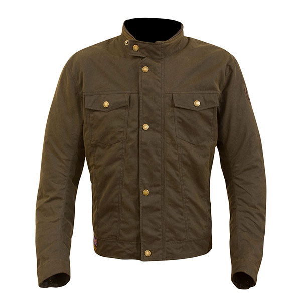 Image of Merlin Anson Wax Commuter Textile Jacket - Olive