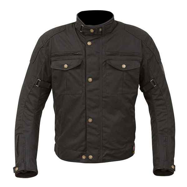 Image of Merlin Barton Wax Textile Jacket - Black