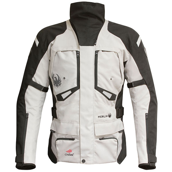 Merlin Horizon Outlast Textile Jacket Ice Grey Black Merlin Textile Jackets