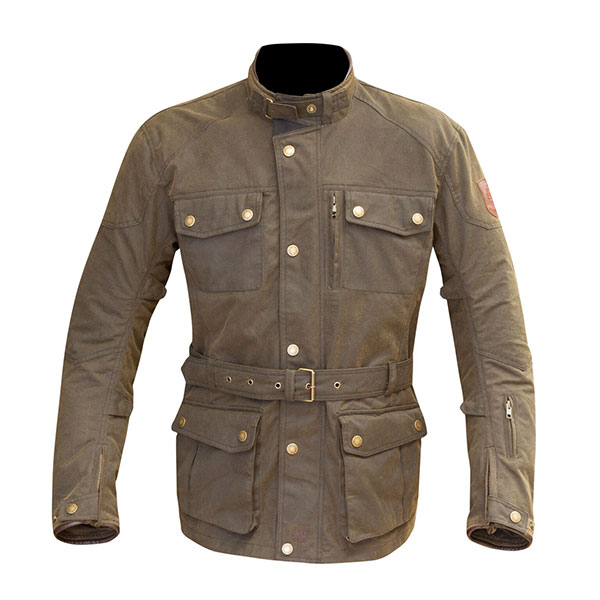 Image of Merlin Atlow Wax Textile Jacket - Brown