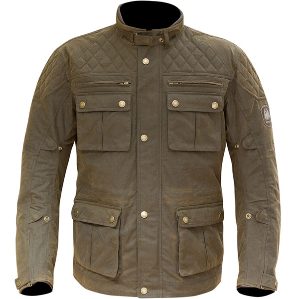 Image of Merlin Yoxall Wax Textile Jacket - Brown