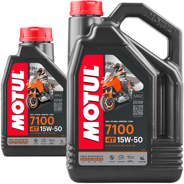 Image of Motul - 7100 15W-50 4T - 4L Plus 1L