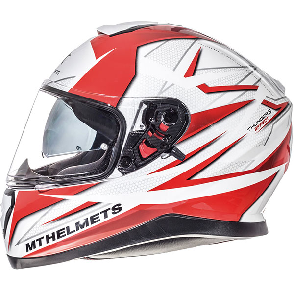 MT Thunder 3 SV Effect Casque de moto Blanc//gris L
