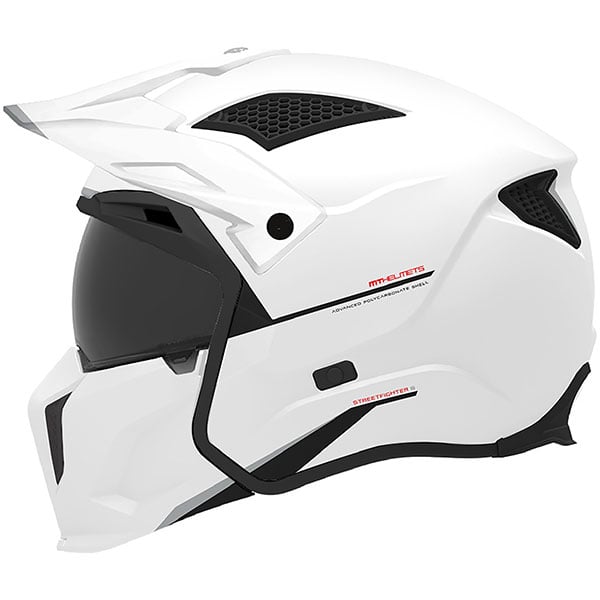 Casco Jet MT Helmets Street Solid - Bianco Perla Lucido, Taglia M