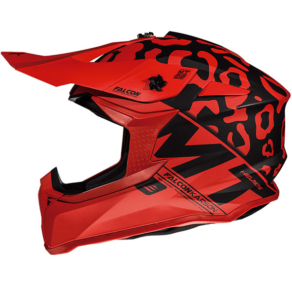 CASCO MT FALCON KARSON F1 ROJO MATE MT HELMETS