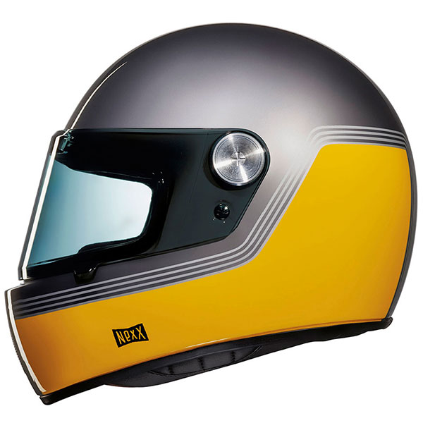 Image of Nexx X.G100 Racer Motordrome - Titanium / Yellow