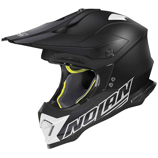 Image of Nolan N53 MX Vulture - Flat Black / White
