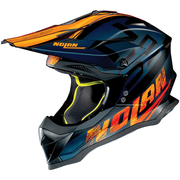 Image of Nolan N53 MX Whoop - Matt Black / Orange