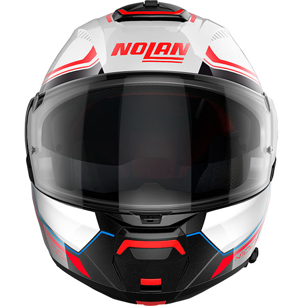 Nolan N1006 Surveyor Metal White / Blue / Red FREE