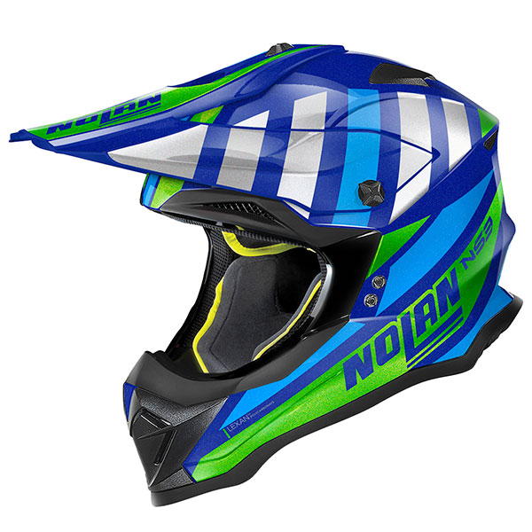 Image of Nolan N53 MX Cliffjumper - Cayman Blue / Green