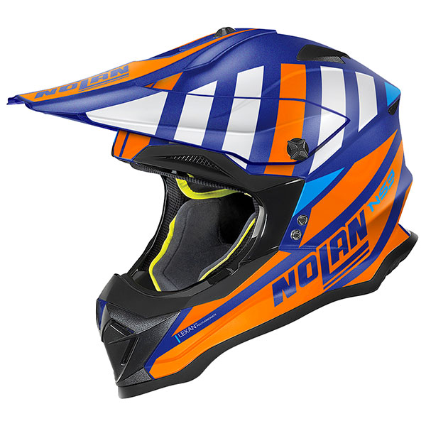Image of Nolan N53 MX Cliffjumper - Flat Imperator Blue / Orange
