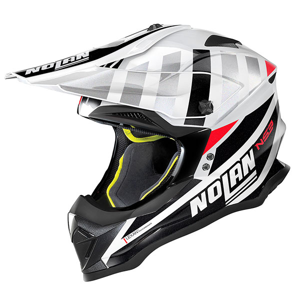 Image of Nolan N53 MX Cliffjumper - Metal White / Black