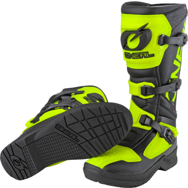 O Neal RSX Boots - Black / Neon Yellow - FREE UK DELIVERY