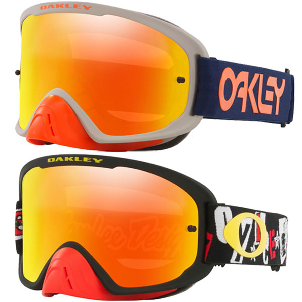 Oakley O Frame 2.0 Pro MX Goggles - Fire Iridium Lens - FREE UK DELIVERY