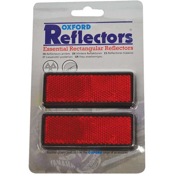 Oxford Rectangular Self Adhesive Reflectors Pair