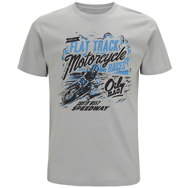 Image of Oily Rag Clothing Flat Tracker T-Shirt - Grey