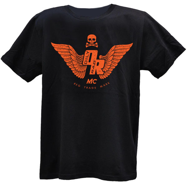 Image of Oily Rag Clothing Motorcycle Club T-Shirt - Black