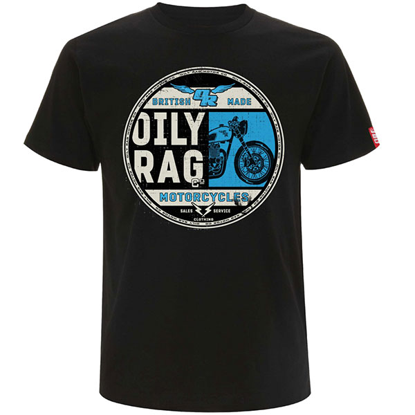 Image of Oily Rag Black Label British Made T-Shirt - Black