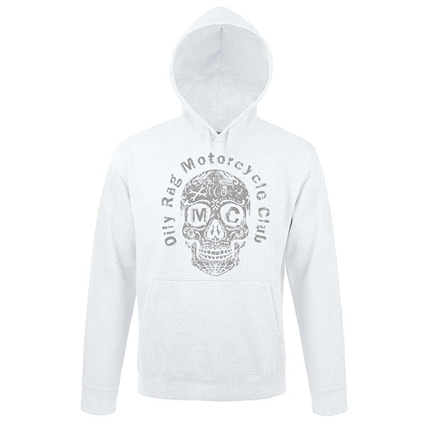 Image of Oily Rag Motors Inc Hoodie - White