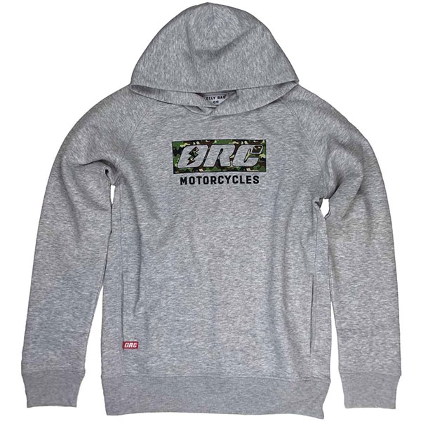 Image of Oily Rag Black Label ORC Motorcycles Hoodie - Grey