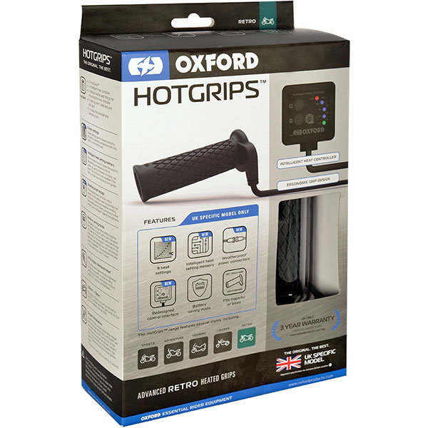 Image of Oxford Heated Advanced Hot Grips - Retro