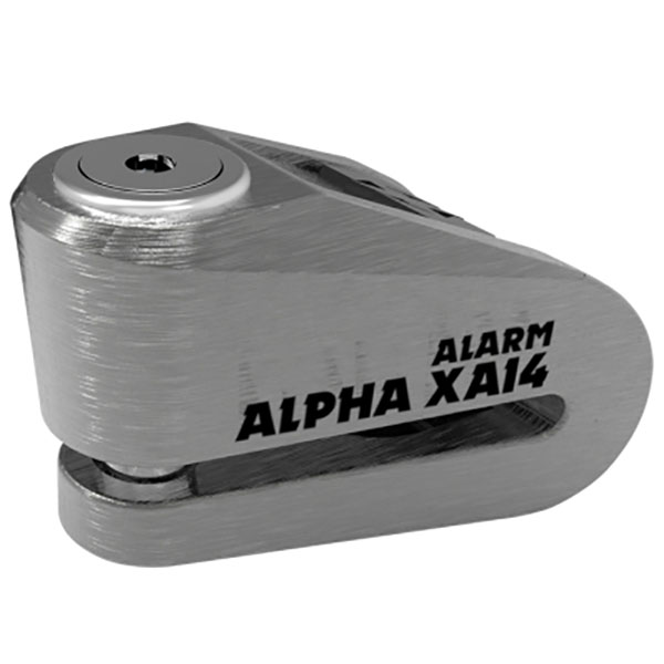 Motorcycle Oxford Alpha XA14 Disc Lock Alarmed 14mm Pin Yellow UK Seller