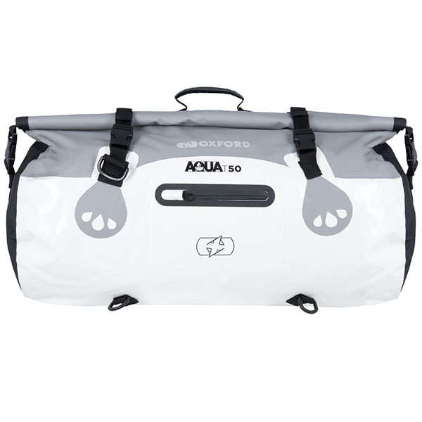 Image of Oxford Aqua T50 Roll Bag - Grey / White