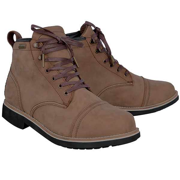 Image of Oxford Digby Short Leather Boots - Light Brown