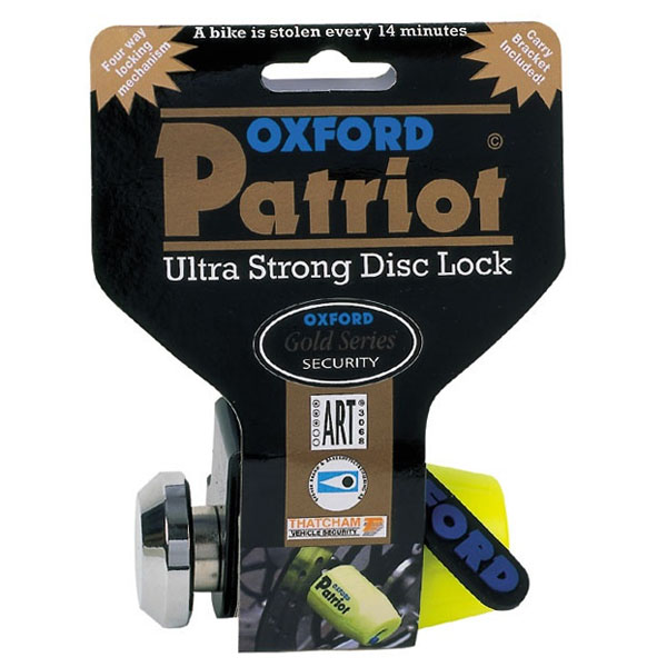 Oxford Patriot Disc Lock Reviews at ReviewBikeKit