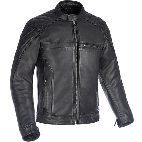 Oxford Route 73 2.0 Leather Jacket - Black - FREE UK DELIVERY