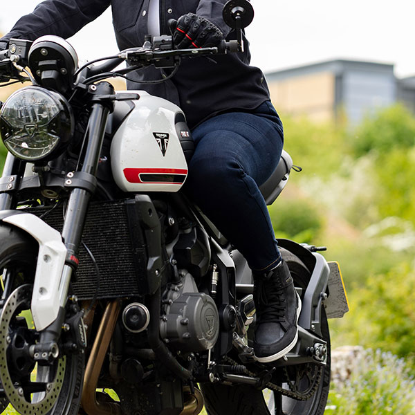 Ladies stretch motorcycle jeans sale