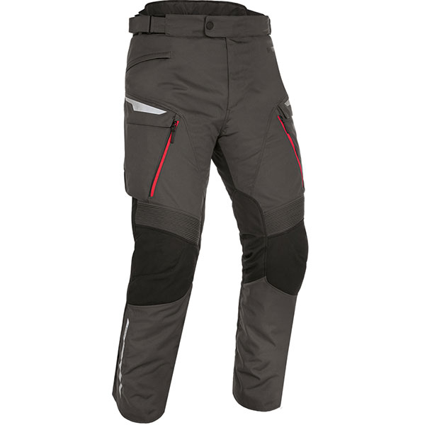 Oxford Montreal 4.0 Textile Trousers Black Grey Red