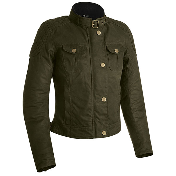 Image of Oxford Ladies Holwell 1.0 Wax Textile Jacket - Green