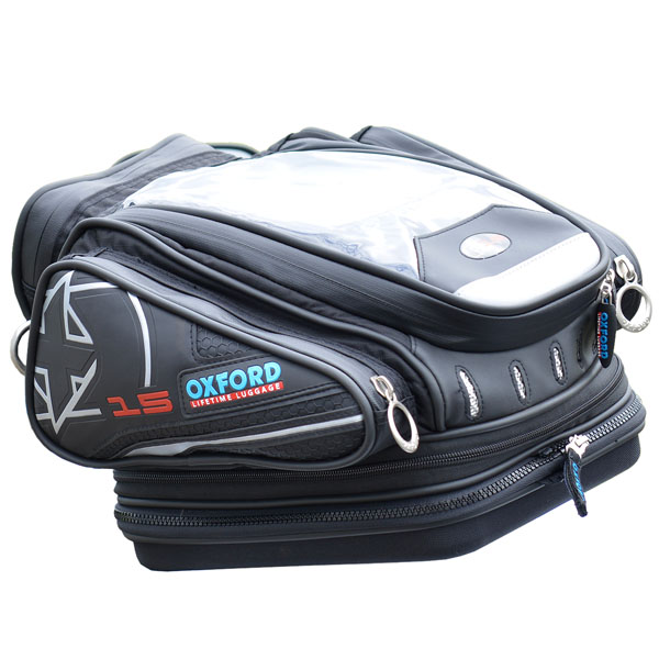 Black 15L Motorcycle Oxford QR Tankbag