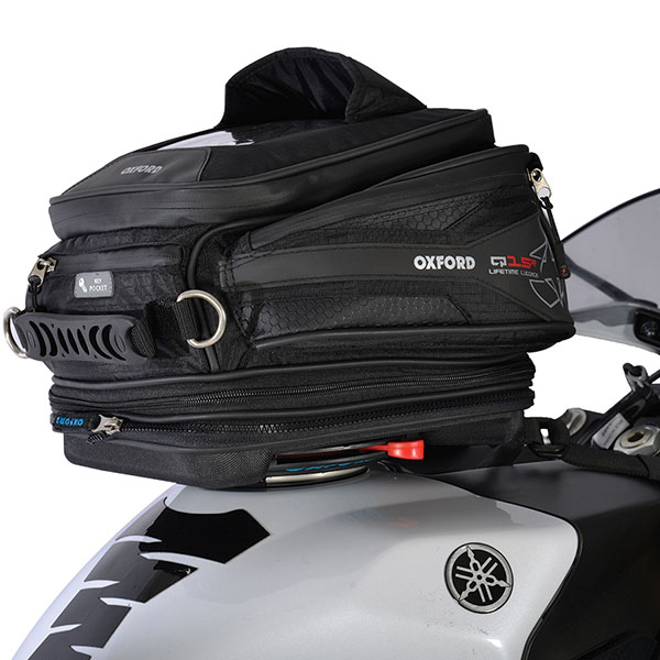 Image of Oxford Lifetime Q15R Quick Release Tank Bag - Black