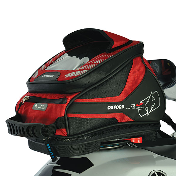 Image of Oxford Lifetime Q4R Quick Release Tank Bag - Red