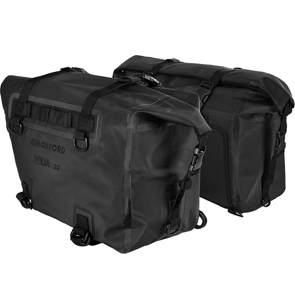 Oxford Aqua P32 Panniers - Black - FREE UK DELIVERY