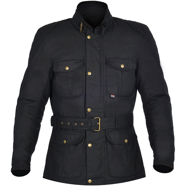 Image of Oxford Bradwell Wax Textile Jacket - Onyx Black