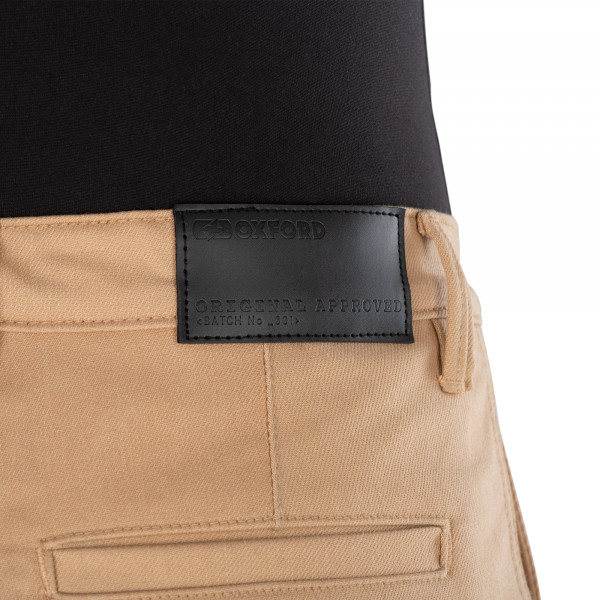 Oxford Jeans Moto Original Approved AA Donna – Super Stretch Con Protezioni CE Livello 2 Ginocchia E Livello 1 Fianchi – Nero