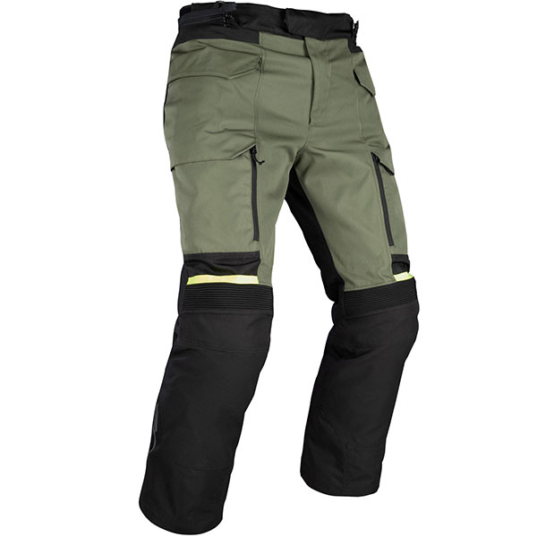 Oxford Rockland Textile Trousers - Khaki / Black / Fluo Yellow - FREE ...