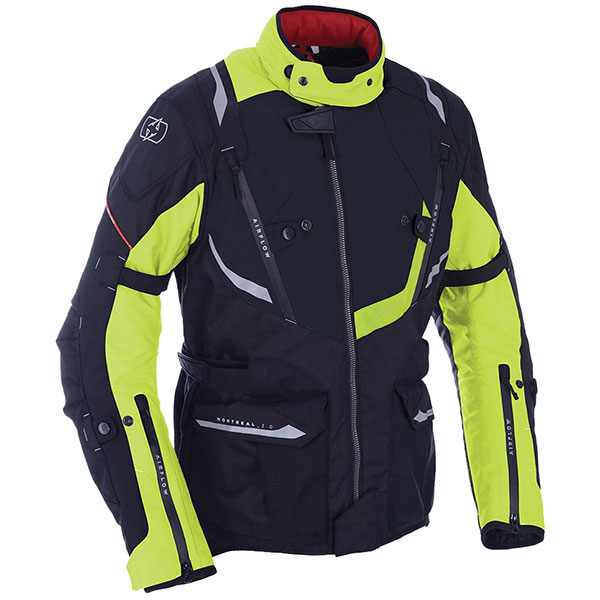 Image of Oxford Montreal 3.0 Textile Jacket - Black Fluo