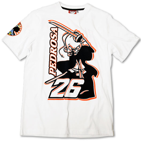 Image of Dani Pedrosa T-Shirt - 26 White